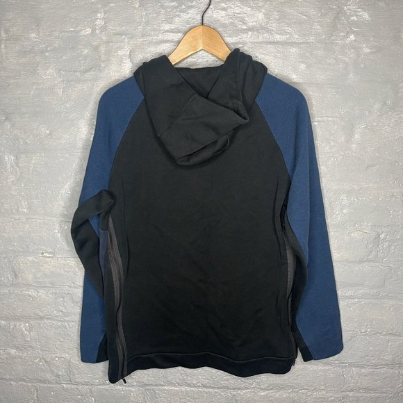 Nike Tech Fleece Men’s Half Zip Hoodie Navy Blue Kangaroo Pockets 884892-451 M - Picture 2 of 12